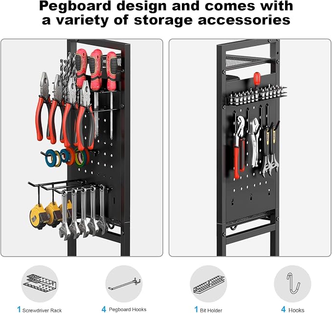 CCCEI Garage Power Tools Organizer Cart - Image 5