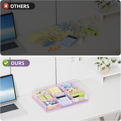 Marbrasse Desk Drawer Organizer, Metal Mesh Drawer Organizer Tray - Image 6