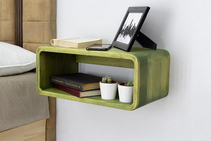 Floating Nightstand Wooden, Bedside Table, Nightstand Shelf, Wall Mounted - Image 5