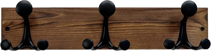 SKOLOO 17-Inch Wood Coat Rack Wall Mount by SKOLOO