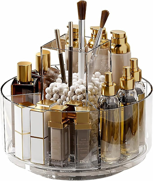 Taiuloo 360 Rotating Makeup Organizer, Lazy Susan Cosmetics Storage Turntable by Taiuloo