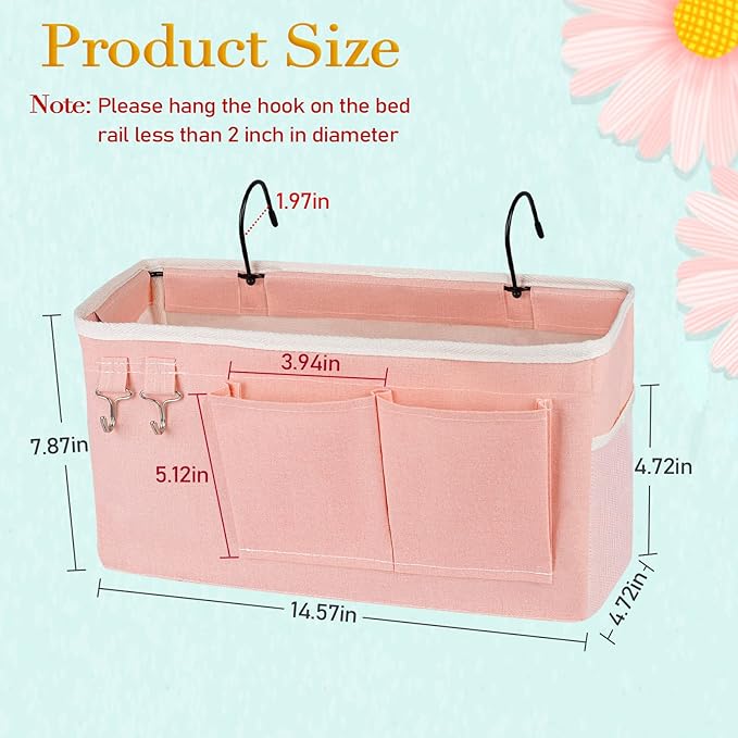Bedside Storage Caddy/Bedside Hanging Storage Bag - Image 4