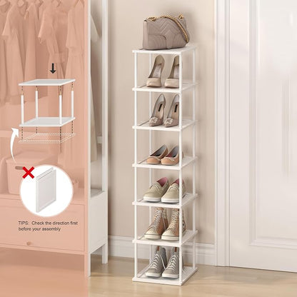 Bamboo Free Standing Shoe Rack Shelf Multi Tier Tall Wooden Stackable Shoes - Image 3