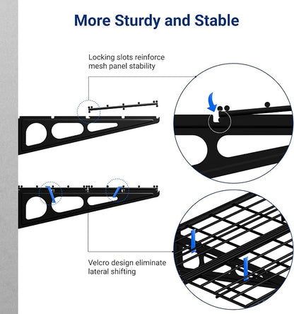 FLEXIMOUNTS 2-Pack 2x6ft Garage Shelving 24-inch-by-72-inch Wall Shelf Garage - Image 5