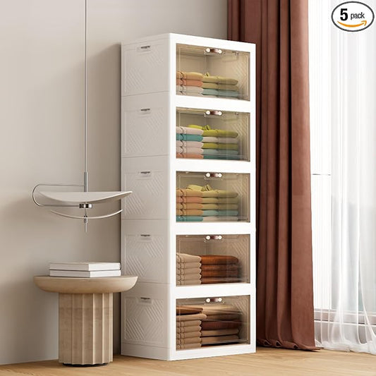 JOYMOOP 198 Qt Stackable Storage Bins by JOYMOOP