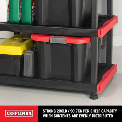 CX Craftsman, 4-Tier Highly Durable Storage Rack, 200lbs/shelf, Interlocking - Image 7
