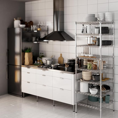 24" Deep x 24" Wide x 74" Height Wire Shelving Kit | 8-Tier | NSF Commercial - Image 6