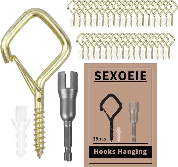 35PCS Eye Screw Hooks for Hanging Heavy Duty by Unknown