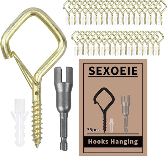 35PCS Eye Screw Hooks for Hanging Heavy Duty by Unknown