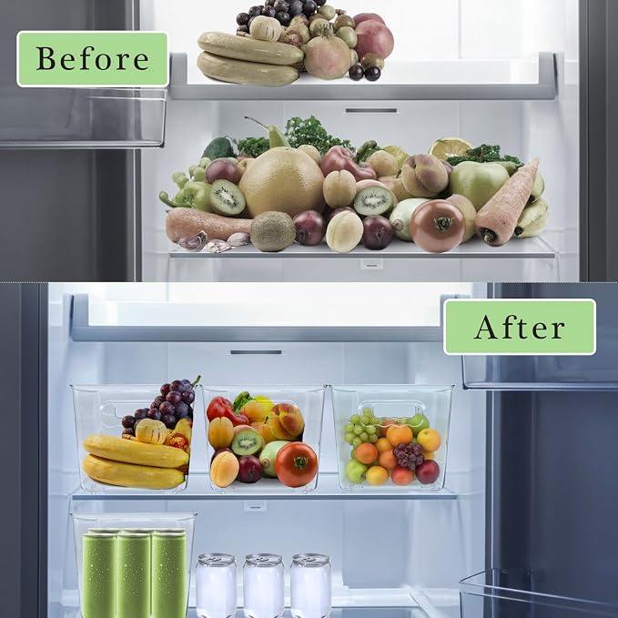 6 Pack Clear Plastic Storage Bins - Image 4