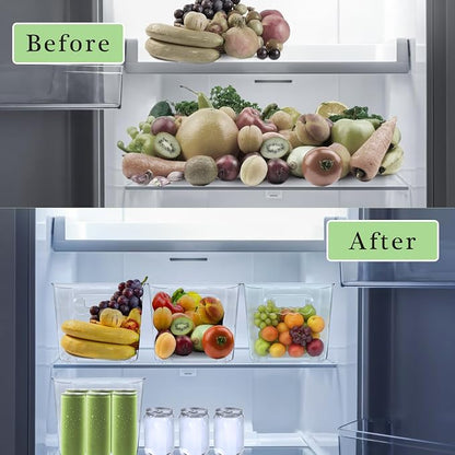 6 Pack Clear Plastic Storage Bins - Image 4