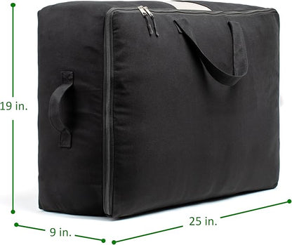Soft Canvas Storage Bags with Zipper. Thick Breathable - Image 3