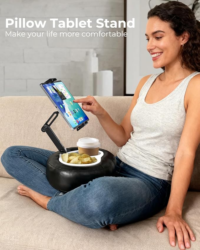 Tablet Pillow Stand with Storage Liner - Image 2