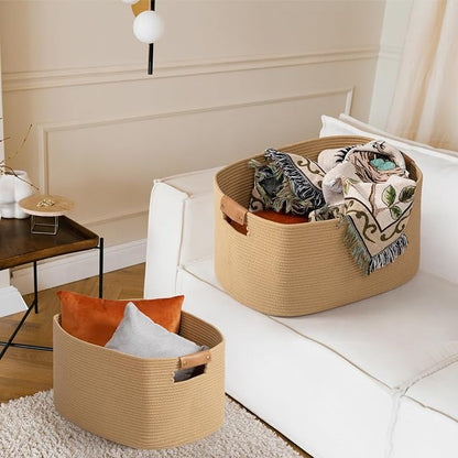 danpinera 108 L Blanket Basket for Living Room, Toy Basket - Image 6
