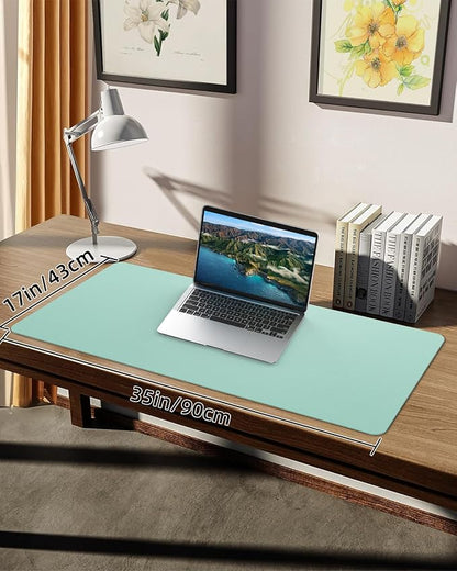 Non-Slip Desk mat, PULeather Desk Pad Protector, Office Desk Mat, Large Mouse - Image 2