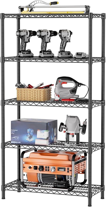 SINGAYE 5 Shelf Adjustable Heavy Duty Storage Shelving Unit 350 lbs per Shelf by SINGAYE
