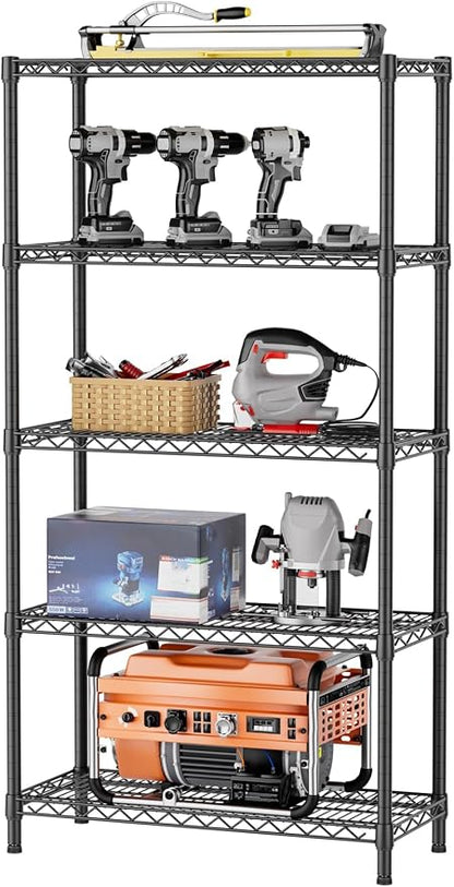 SINGAYE 5 Shelf Adjustable Heavy Duty Storage Shelving Unit 350 lbs per Shelf by SINGAYE