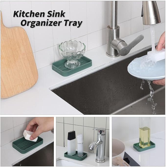 Silicone Kitchen Sink Organizer Tray - Image 4