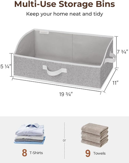 StorageWorks Closet Storage Bins, Trapezoid Organizer Box - Image 2