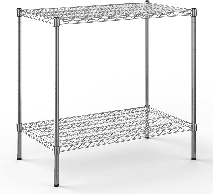 21" Deep x 36" Wide x 34" Height Wire Shelving Kit | 2-Tier | NSF Commercial by Regal+Altair