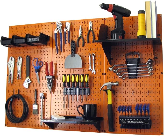 Wall Control 4 ft Metal Pegboard Standard Tool Storage Kit by Wall+Control
