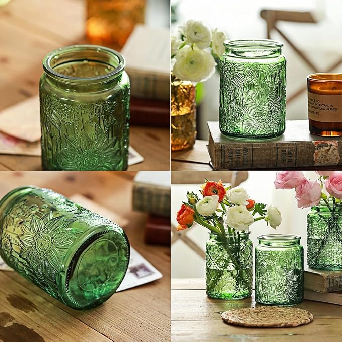Set of 2 Vintage Glass Jars, Coffee Beans, Pet Food, Laundry Detergent - Image 5