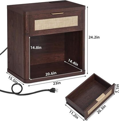 LEYAOYAO Rattan Nightstand - Image 3