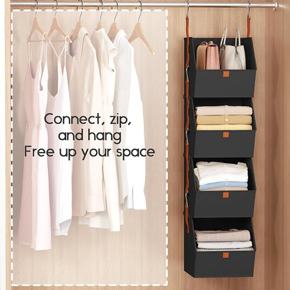Hanging Closet Organizer 4 Tier - Image 5