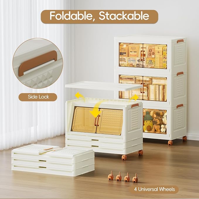 JEKO&JEKO 324 Qt Extra Large Plastic Storage Cabinets - Image 4