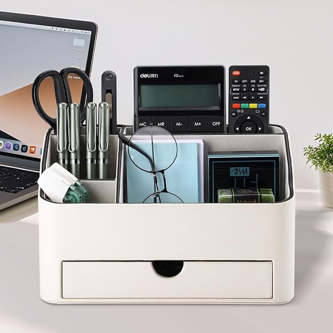 KINGFOM Desk Organizer with Drawer, Desk Organizer and Accessories 5 - Image 7