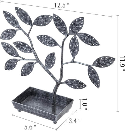 MyGift Jewelry Tree w/Bird Nest 48 pair Earrings Holder, Bracelets/Necklace - Image 5