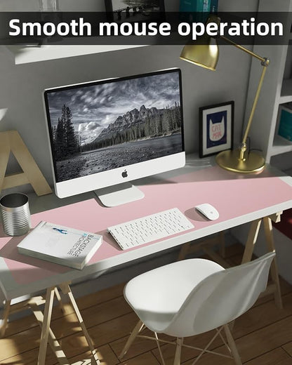 Leather Desk Pad Protector, Large Desk Mat, Mouse Pad, Non-Slip PU Leather Desk - Image 4