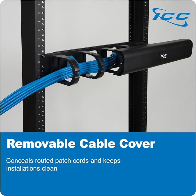 ICC 2U Ring Cable Manager Panel - Image 4