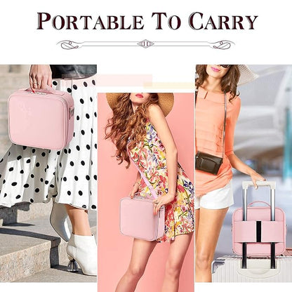 gzcz Travel Makeup Bag, Professional Cosmetic Bags - Image 3