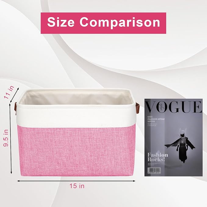 Storage Bins Large Fabric Storage Baskets - Image 3