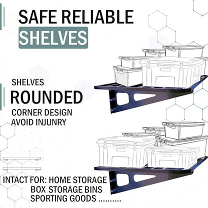 Garage Wall Shelving 2-Pack 2x4ft 24-inch-by-48-inch Wall Shelf Garage Storage - Image 4