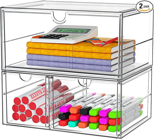 Makeup Organizer with 3 Drawers, Acrylic Organizer, Desk Organizers and by ARSTPEOENeatChic