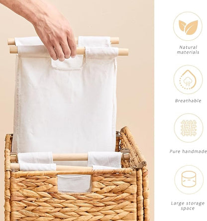 Handwoven Large Laundry Hamper - Image 4