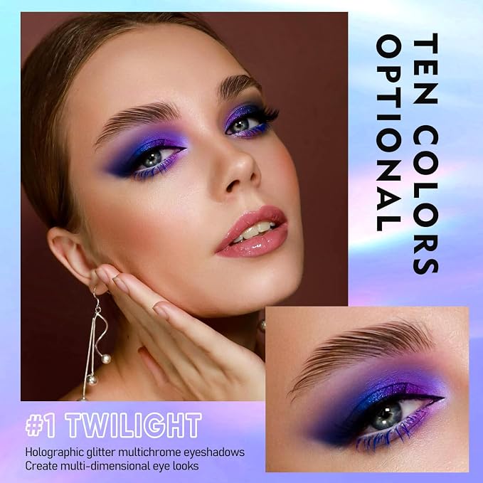 MAKI YIKA 5Pc Glitter Eyeshadow Liquid Multichrome Eyeshadows Long Lasting - Image 2