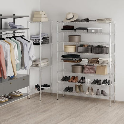 14" Deep x 54" Wide x 74" Height Wire Shelving Kit | 8-Tier | NSF Commercial - Image 5