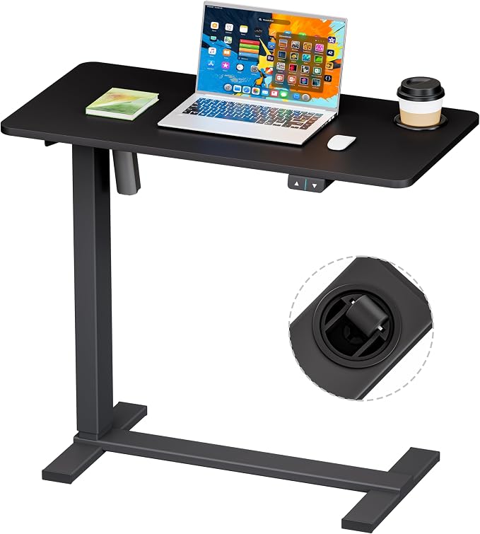 BIZUM Small Electric Standing Desk Bedside Table by Unknown
