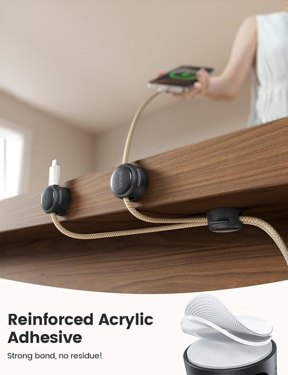 8Pack Magnetic Cord Organizer Cable Clips - Image 3