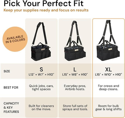 FifthStart Cleaning Supplies Organizer Tote & Caddy - Image 3