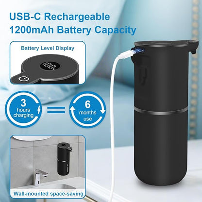 Automatic Foaming Soap Dispenser Touchless, USB Rechargeable Smart Hand Soap - Image 4