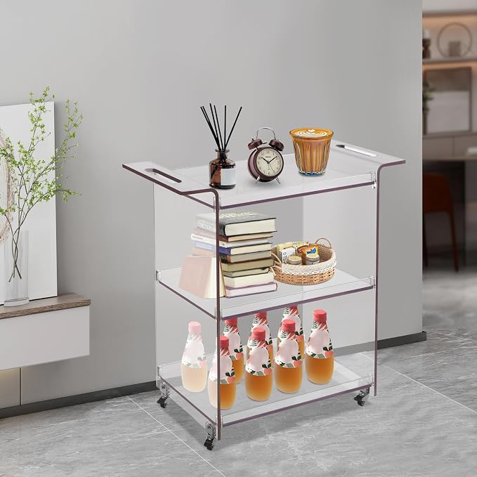 3-Tier Rolling Utility Cart - Image 2