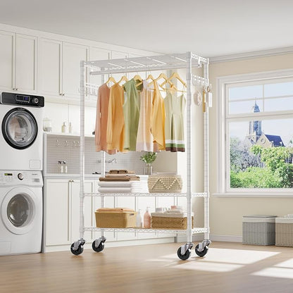 VIPEK R3 Rolling Clothing Rack Heavy Duty Garment Rack - Image 3