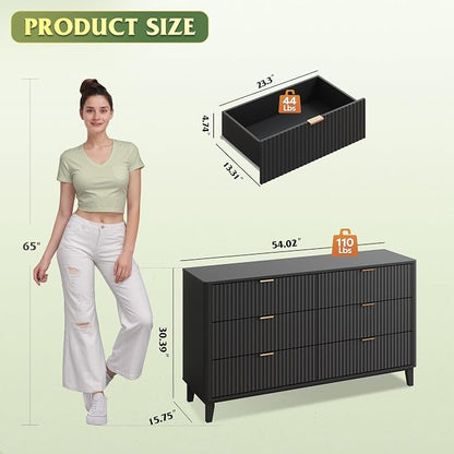 WLIVE Fluted Dresser for Bedroom - Image 3