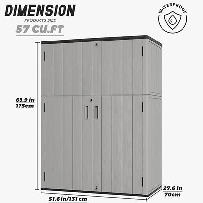 Outdoor Storage Shed Waterproof, Resin Storage Sheds Outdoor - Image 6