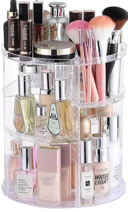 Clear Rotating Makeup Organizer by Cqacrylic