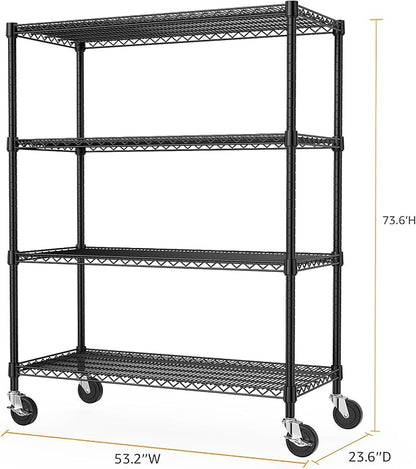 Industrial Metal 4 Tier Shelving - Image 3